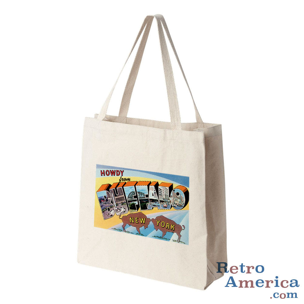 Greetings from Buffalo New York NY 1 Postcard Tote Bag