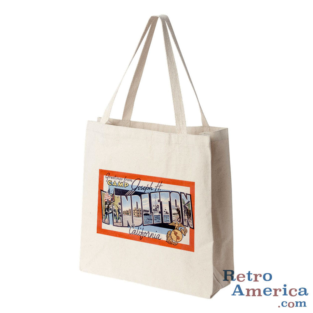 Greetings from Camp Pendleton California CA Postcard Tote Bag