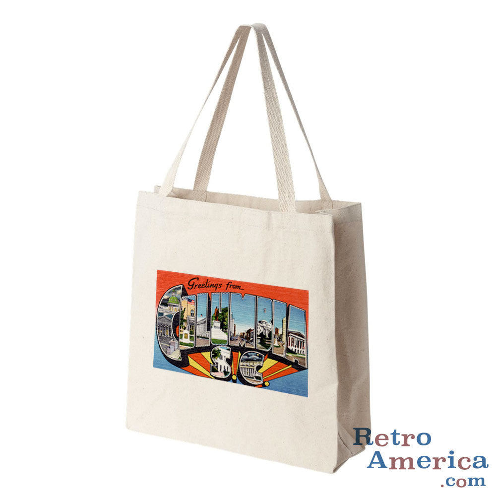 Greetings from Columbia South Carolina SC 1 Postcard Tote Bag