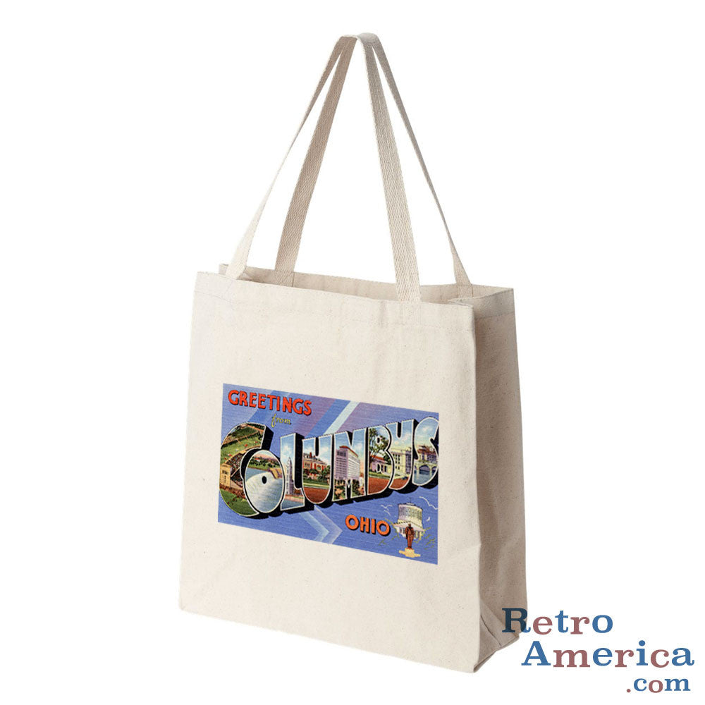 Greetings from Columbus Ohio OH 1 Postcard Tote Bag