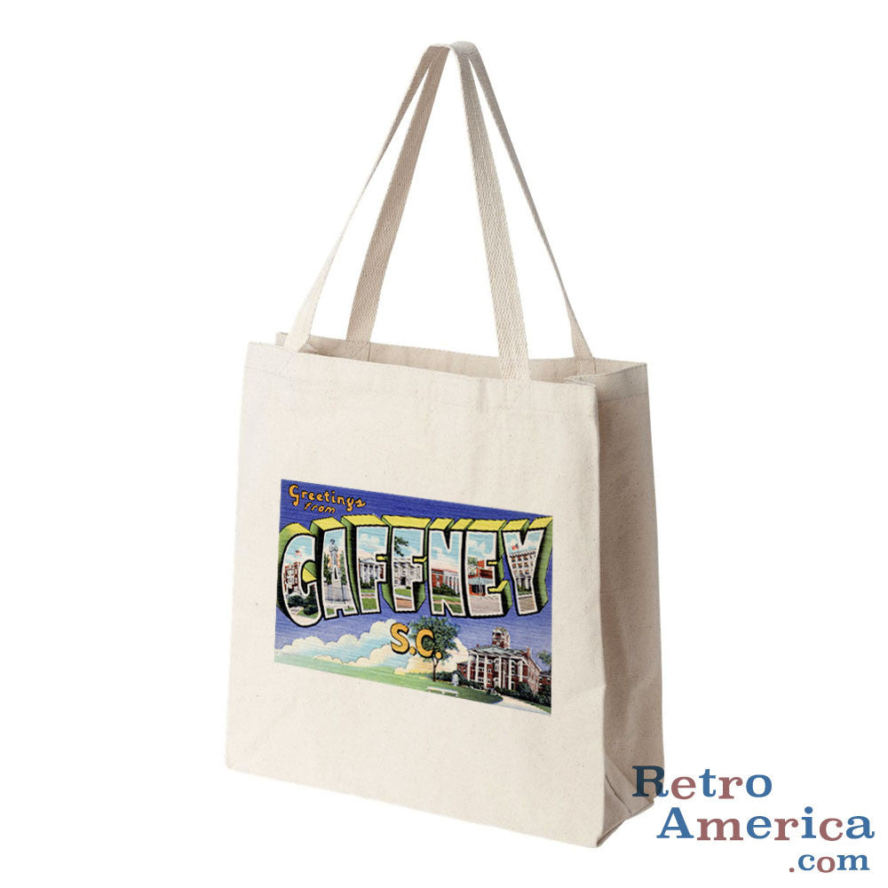 Greetings from Gaffney South Carolina SC Postcard Tote Bag