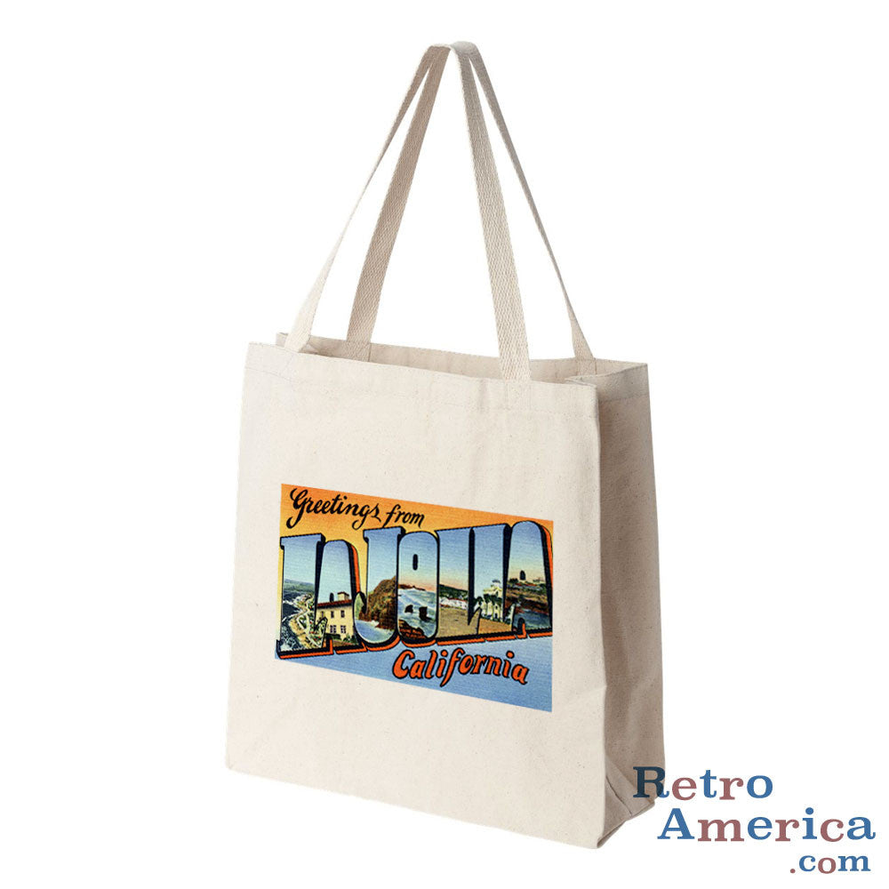 Greetings from La Jolla California CA 1 Postcard Tote Bag