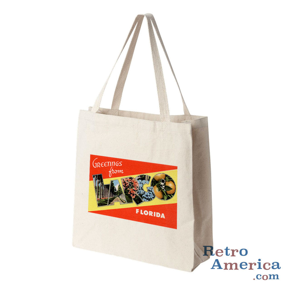 Greetings from Largo Florida FL Postcard Tote Bag