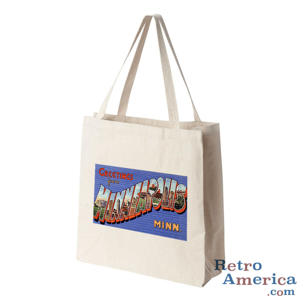 Greetings from Minneapolis Minnesota MN 1 Postcard Tote Bag