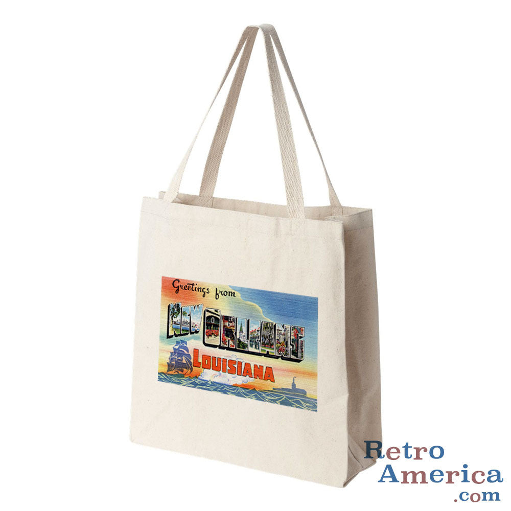 Greetings from New Orleans Louisiana LA 2 Postcard Tote Bag