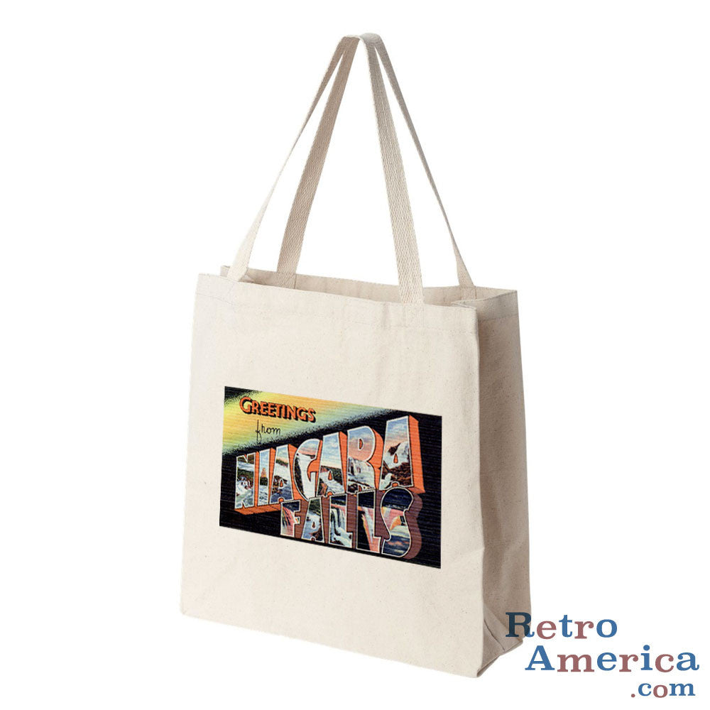 Greetings from Niagara Falls New York NY 2 Postcard Tote Bag