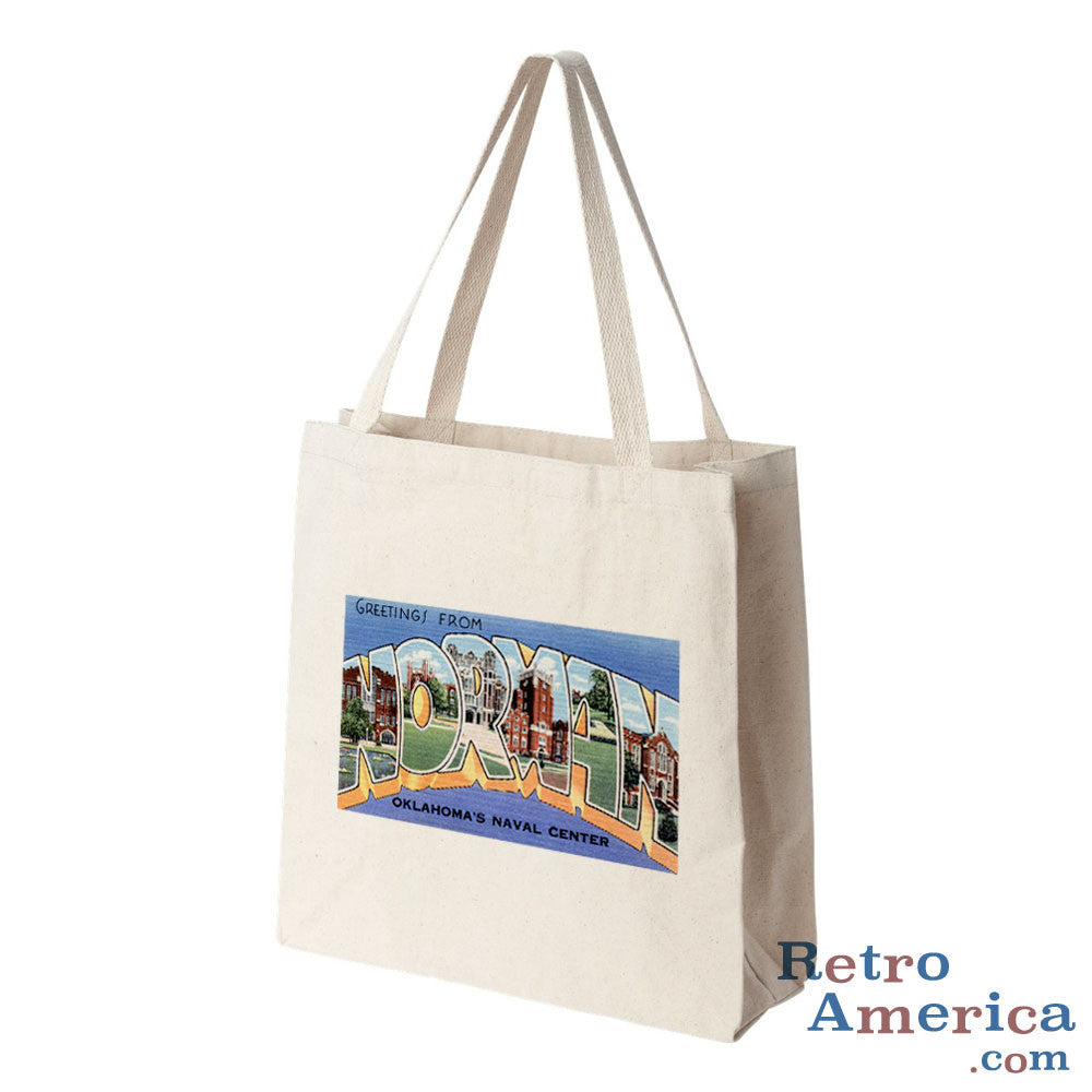 Greetings from Norman Oklahoma OK Postcard Tote Bag