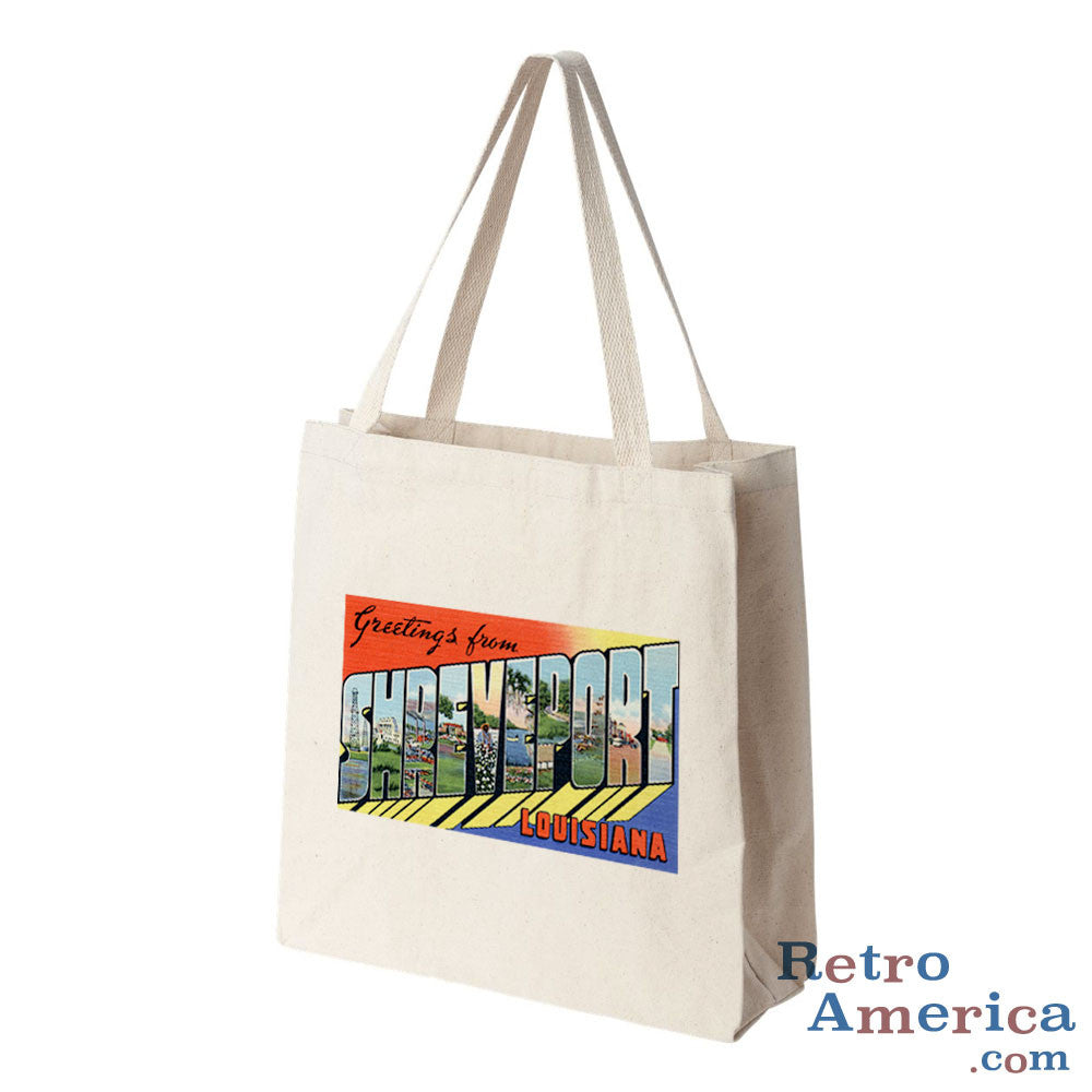 Greetings from Shreveport Louisiana LA Postcard Tote Bag