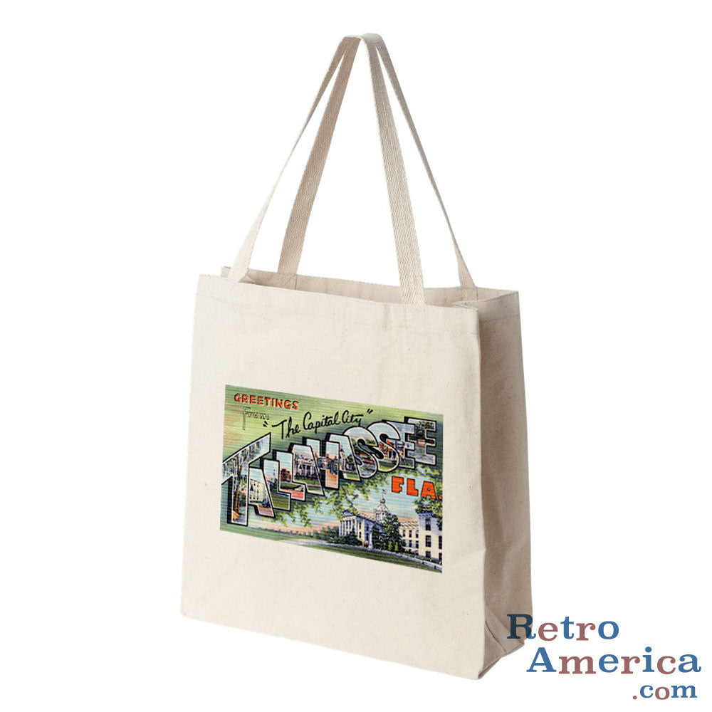 Greetings from Tallahassee Florida FL 1 Postcard Tote Bag