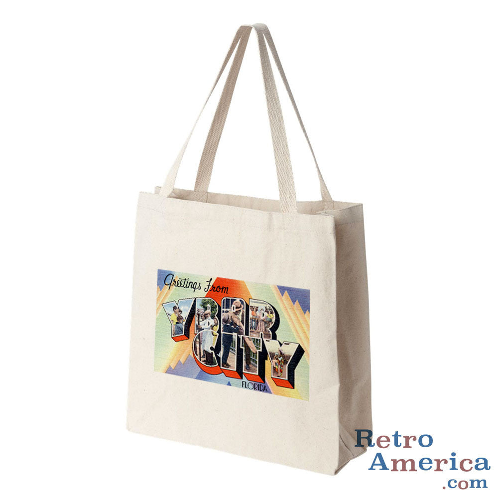 Greetings from Ybor City Florida FL Postcard Tote Bag