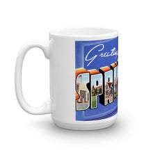 Greetings from Springfield Ohio Unique Coffee Mug, Coffee Cup