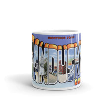 Greetings from Sandusky Ohio Unique Coffee Mug, Coffee Cup