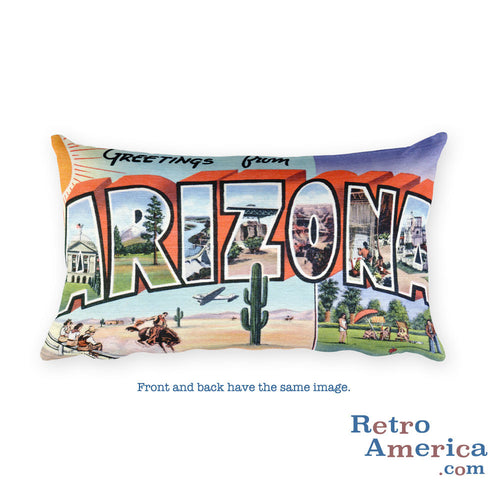 Greetings from Arizona Throw Pillow 5