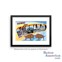 Greetings from Buffalo New York NY 1 Postcard Framed Wall Art