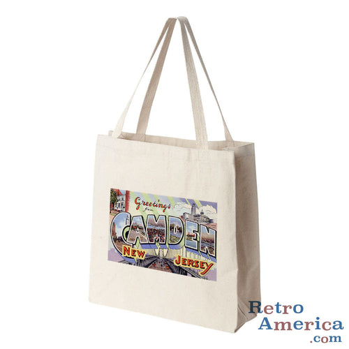 Greetings from Camden New Jersey NJ Postcard Tote Bag