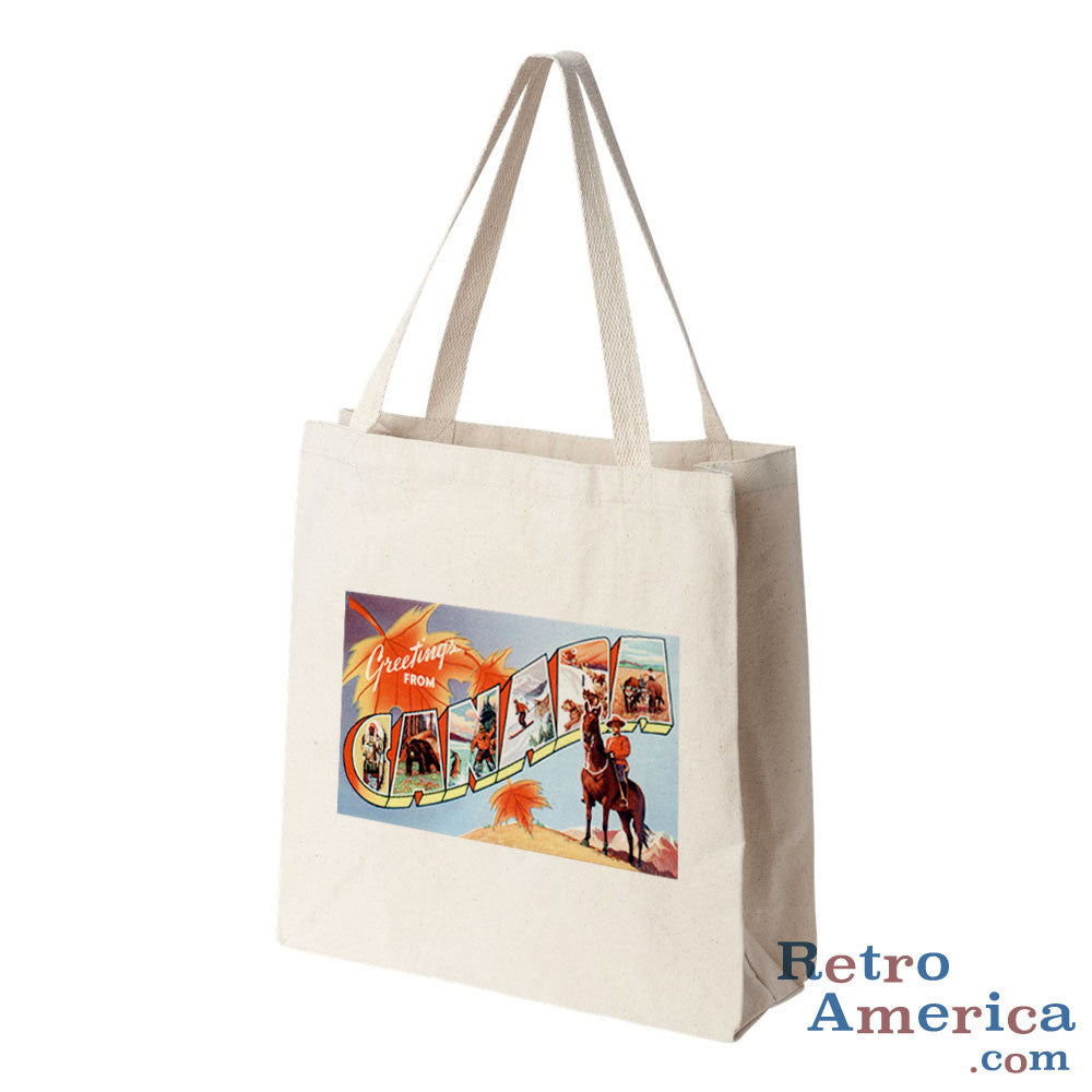 Greetings from Canada Canada 1 Postcard Tote Bag