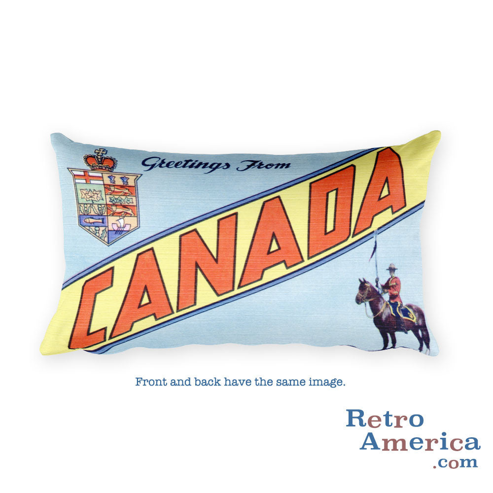Greetings from Canada Throw Pillow 2
