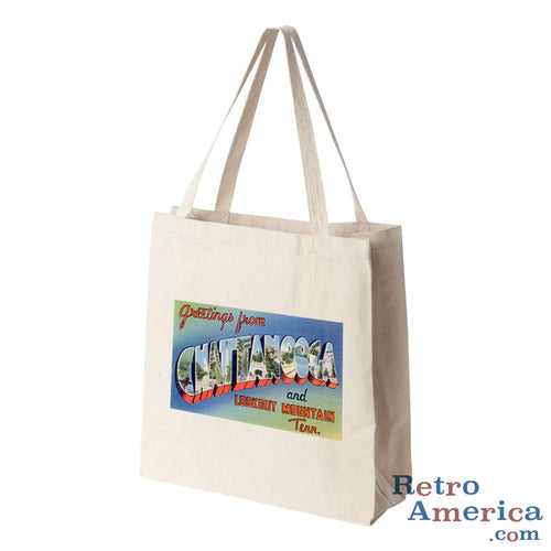 Greetings from Chattanooga Tennessee TN Postcard Tote Bag