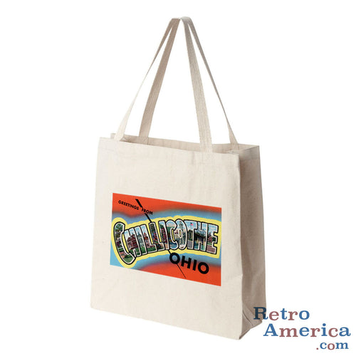 Greetings from Chillicothe Ohio OH Postcard Tote Bag