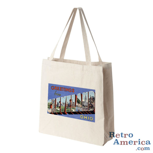 Greetings from Cleveland Ohio OH 2 Postcard Tote Bag