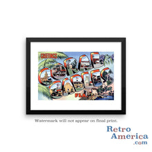 Greetings from Coral Gables Florida FL 2 Postcard Framed Wall Art