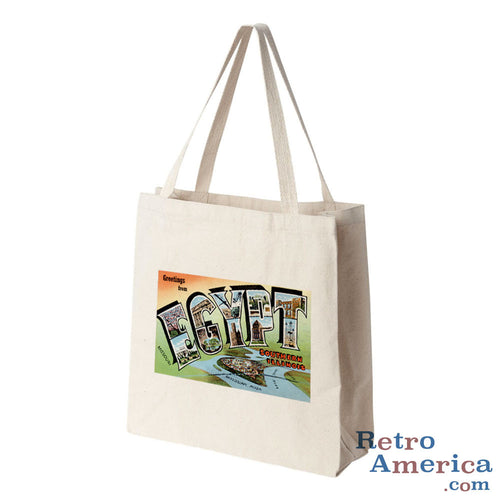 Greetings from Egypt Illinois IL Postcard Tote Bag