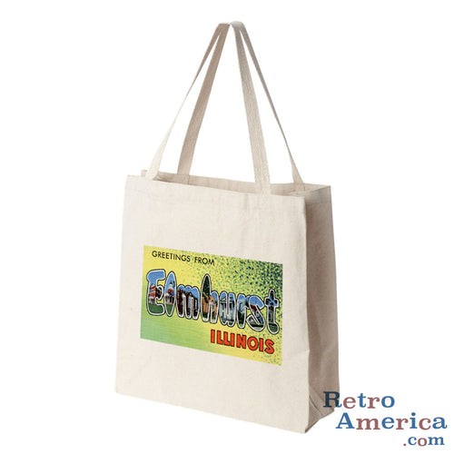 Greetings from Elmhurst Illinois IL Postcard Tote Bag