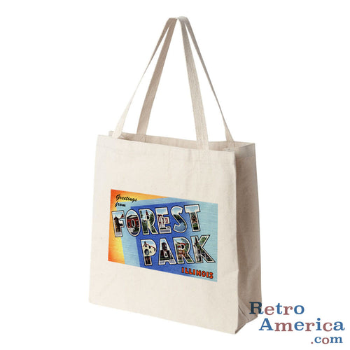 Greetings from Forest Park Illinois IL Postcard Tote Bag