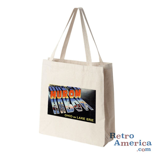 Greetings from Huron Ohio OH Postcard Tote Bag