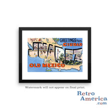 Greetings from Juarez Mexico Mexico 2 Postcard Framed Wall Art