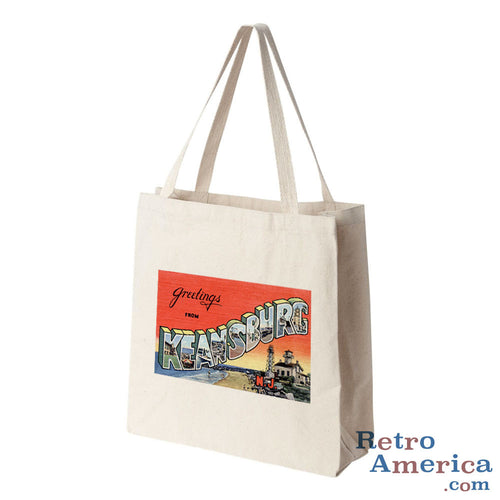 Greetings from Keansburg New Jersey NJ Postcard Tote Bag