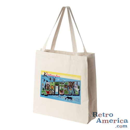Greetings from Kentucky KY 4 Postcard Tote Bag