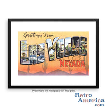 Greetings from Las Vegas Nevada NV 1 Postcard Framed Wall Art