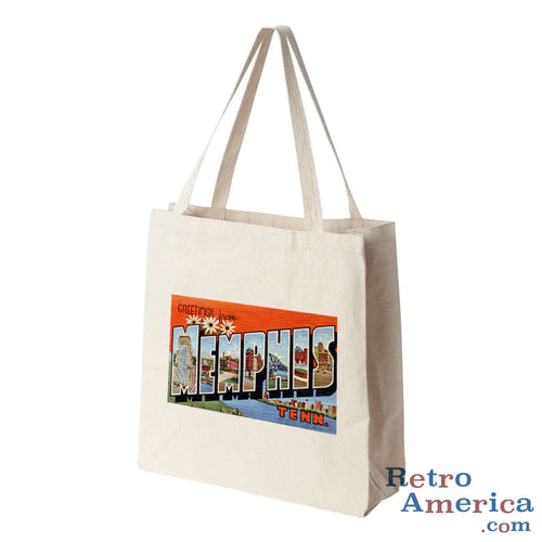 Greetings from Memphis Tennessee TN Postcard Tote Bag