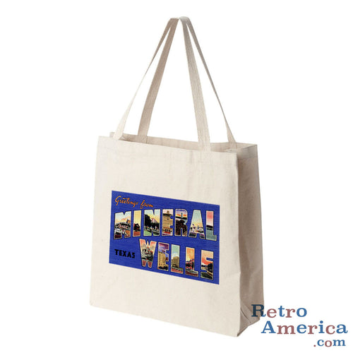 Greetings from Mineral Wells Texas TX Postcard Tote Bag