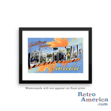 Greetings from Montreal Canada Canada 1 Postcard Framed Wall Art