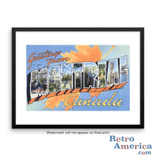 Greetings from Montreal Canada Canada 1 Postcard Framed Wall Art