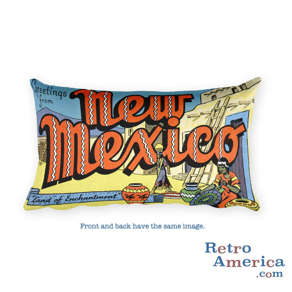 Greetings from New Mexico Throw Pillow 2