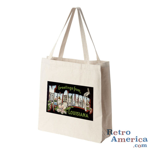 Greetings from New Orleans Louisiana LA 1 Postcard Tote Bag