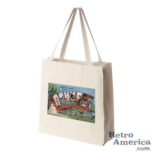 Greetings from Oshkosh Wisconsin WI 1 Postcard Tote Bag
