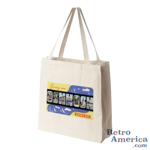 Greetings from Oshkosh Wisconsin WI 2 Postcard Tote Bag