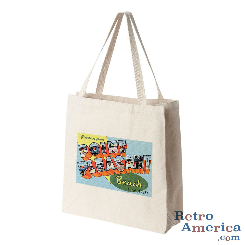 Greetings from Point Pleasant Beach New Jersey NJ Postcard Tote Bag