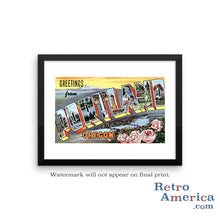 Greetings from Portland Oregon OR 1 Postcard Framed Wall Art