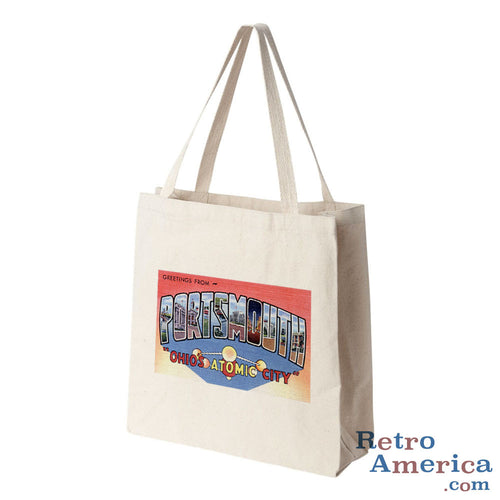 Greetings from Portsmouth Ohio OH Postcard Tote Bag