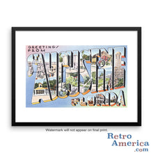 Greetings from St Augustine Florida FL 1 Postcard Framed Wall Art