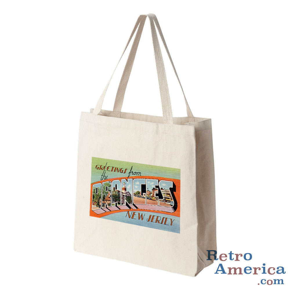 Greetings from The Oranges New Jersey NJ Postcard Tote Bag