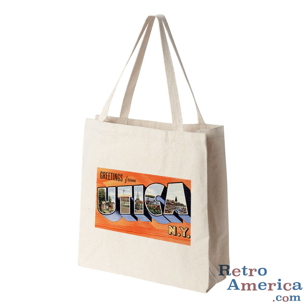 Greetings from Utica New York NY 1 Postcard Tote Bag