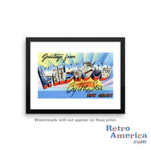 Greetings from Wildwood By The Sea New Jersey NJ 2 Postcard Framed Wall Art