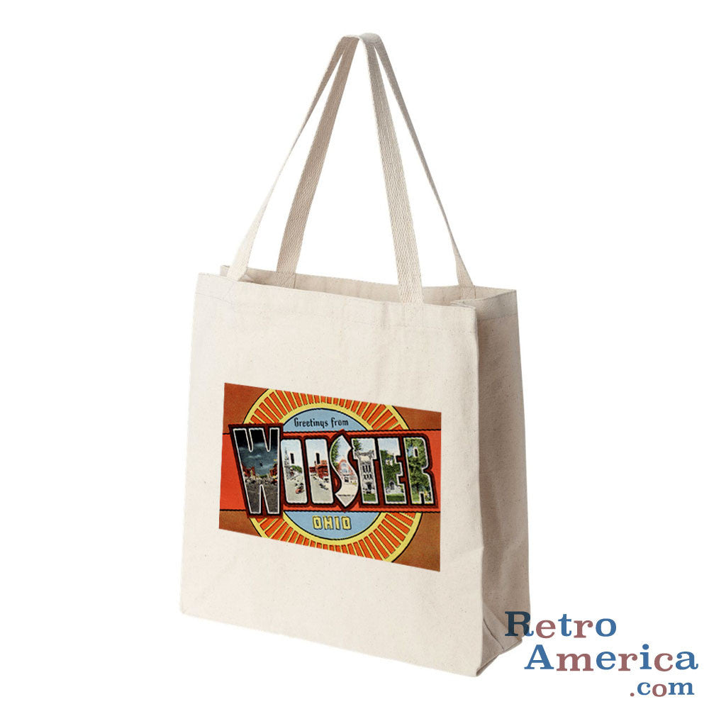 Greetings from Wooster Ohio OH Postcard Tote Bag