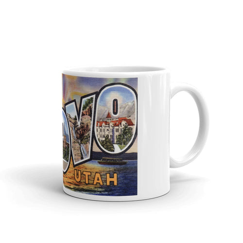 Greetings from Provo Utah Unique Coffee Mug, Coffee Cup